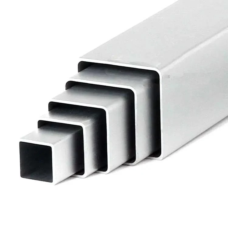 Aluminum Extrusion Polished Square Tupe